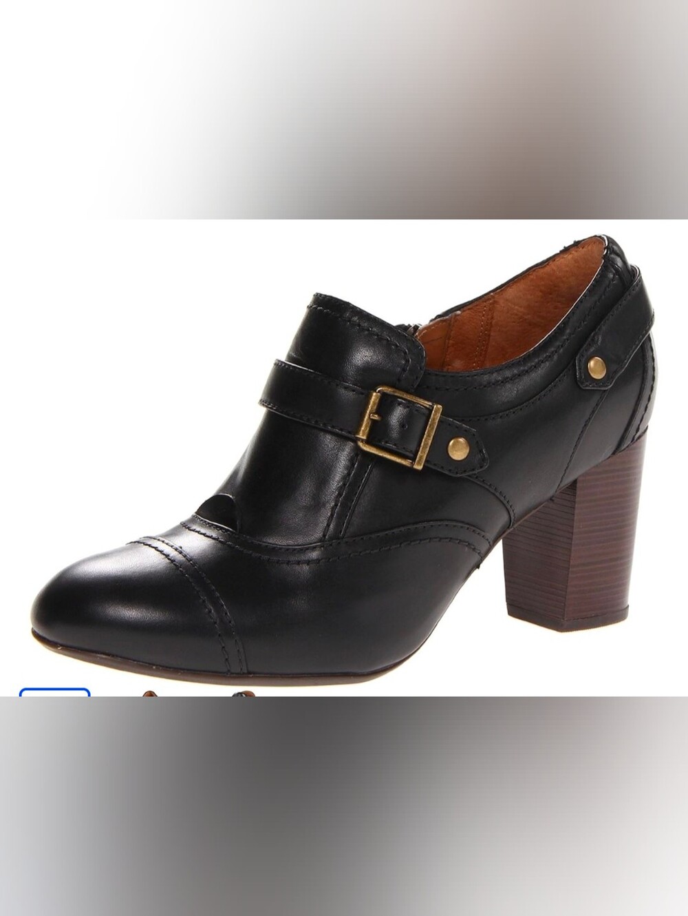 Clarks Indigo "Town Edge" Black Leather Booties | Size 9M